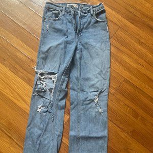 Abercrombie and Fitch high rise 90s straight jeans